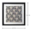Found & Fable Glass Framed Embroidered Wall Art, 19"