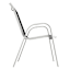 Stackable Sling Patio Chair, Black & White