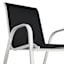 Stackable Sling Patio Chair, Black & White