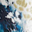 Blue Abstract Canvas Wall Art, 40"