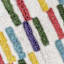 Multicolor Broken Stripe Bath Rug, 17x24