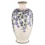Blue Flower Ceramic Vase, 11.2"