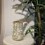 Green Floral Ceramic Pitcher Vase, 9.3"
