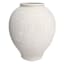 White Ceramic Vase, 8"