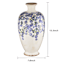 Blue Flower Ceramic Vase, 15.3"