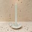 Cream Ceramic Taper Candle Holder with Handle, 2"