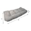 Fiddlestix Linen Premium Outdoor Wicker Settee Cushion