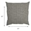 Fiddlestix Linen Premium Oversized Square Outdoor Throw Pillow, 20"