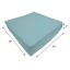 Canal Blue Canvas Single Outdoor Deep Seat Cushion