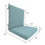 Canal Blue Canvas Outdoor Hinged Cushion