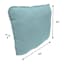 Canal Blue Canvas Outdoor Corded Back Cushion