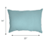 Canal Blue Canvas Lumbar Outdoor Throw Pillow, 14x20