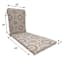 Medallion Sandstone Outdoor Chaise Lounge Cushion
