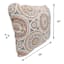 Medallion Sandstone Outdoor Corded Back Cushion