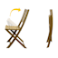 Honeybloom Acacia Wood Patio Folding Chair