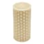 Beige Weave Pillar Candle, 3x6