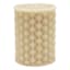 Beige Weave Pillar Candle, 3x4