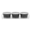 3-Pack Black Bucket Citronella Candles, 3.5oz
