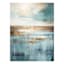 Teal and Gold Abstract Canvas Wall Art, 30x40