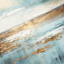 Teal and Gold Abstract Canvas Wall Art, 30x40