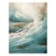 Teal Abstract Canvas Wall Art, 30x40