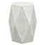 Found & Fable Hexagon Wooden Accent Table, White Ash Finish