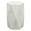 Found & Fable Hexagon Wooden Accent Table, White Ash Finish