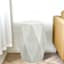 Found & Fable Hexagon Wooden Accent Table, White Ash Finish