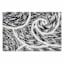 Camille Black Bath Rug, 20x30