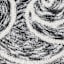 Camille Black Bath Rug, 20x30