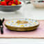 Lemon Print Chip & Dip Wood Tray, 14"