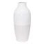 White & Cream Ceramic Vase, 18.5"