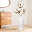 White & Cream Ceramic Vase, 18.5"