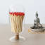 Glass Match Holder with Striker