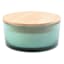 Blue Sprayed Glass Citronella Candle, 20oz
