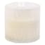 White Sprayed Glass Citronella Candle, 12oz