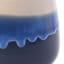 Blue Reactive Glaze Ceramic Citronella Candle, 24oz