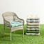 Calista Teal Outdoor Wicker Seat