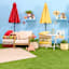 Butter Yellow Canvas Outdoor Deep Seat Cushion
