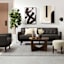 Crosby St. White Pampas Grass in Black Pot, 16"