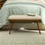 Brooks Wooden Bench, Brown