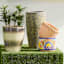 Madrid Mosaic Outdoor Planter, Medium