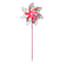 Bunny Brights Colorful Striped Plastic Whirligig, 41"