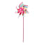 Bunny Brights Colorful Striped Plastic Whirligig, 41"