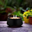 Black Wood Wick Citronella Candle, 12oz