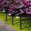 15-Lumen Solar Black Down Pathway Light