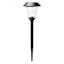 10-Lumen Solar Oil Rubbed Bronze Lined Glass Pathway Light