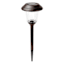 10-Lumen Solar Oil Rubbed Bronze Lined Glass Pathway Light