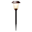 10-Lumen Solar Oil Rubbed Bronze Lined Glass Pathway Light