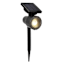 20-Lumen Solar Black Spotlight